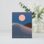 Saudi-Arabien Reiseplakat. Postkarte (Stehend Vorderseite)