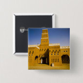 Saudi-Arabien, Riad, Moschee von Al Diriya Button (Vorne & Hinten)