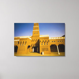 Saudi-Arabien, Riad, Moschee von Al Diriya Leinwanddruck