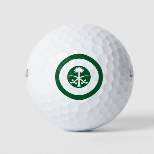 Saudi-Arabien-Roundel-Nationalflagge-Symbol Armee Golfball (Vorderseite)