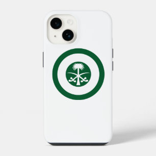 Saudi-Arabien-Roundel-Nationalflagge-Symbol Armee iPhone 14 Hülle