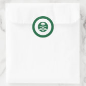 Saudi-Arabien-Roundel-Nationalflagge-Symbol Armee Runder Aufkleber (Tasche)