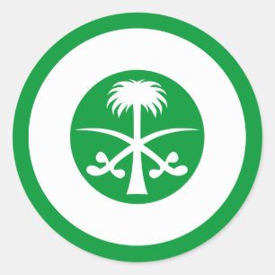 Saudi-Arabien Roundel Runder Aufkleber