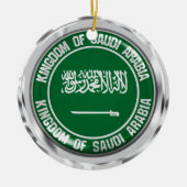 Saudi-Arabien-Runde Keramik Ornament (Vorne)