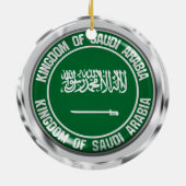 Saudi-Arabien-Runde Keramik Ornament (Hinten)
