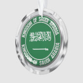 Saudi-Arabien-Runde Ornament (Vorderseite)