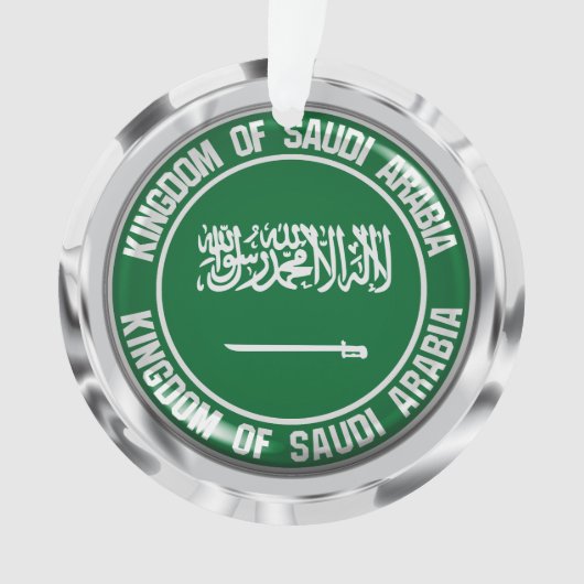 Saudi-Arabien-Runde Ornament (Vorderseite)