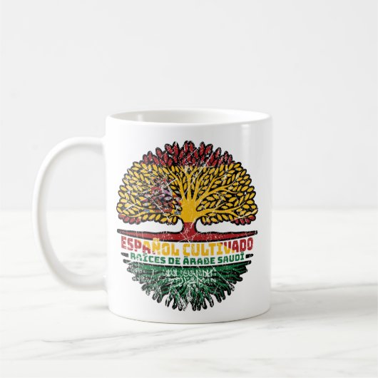 Saudi-Arabien Spanisch Spanien Baum Kaffeetasse (Links)