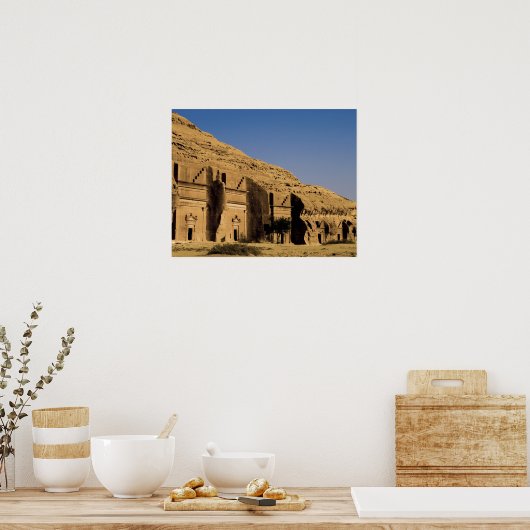 Saudi-Arabien, Standort Madain Saleh, antike 2 Poster (Küche)