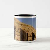 Saudi-Arabien, Standort von Madain Saleh, alte 2 Zweifarbige Tasse (Mittel)