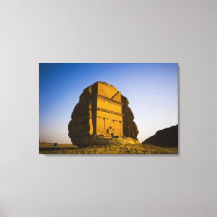 Saudi-Arabien, Standort von Madain Saleh, antik 4 Leinwanddruck