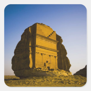 Saudi-Arabien, Standort von Madain Saleh, antik 4 Quadratischer Aufkleber