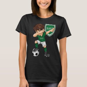 Saudi-Arabien trotzt Fußball-Boy Saudi-Arabian-Fla T-Shirt