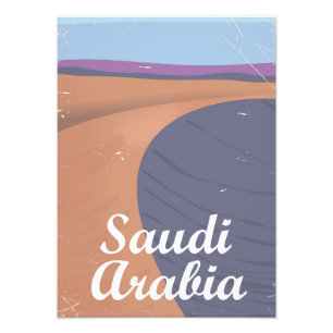 Saudi-Arabien Vintage Reiseplakat Fotodruck