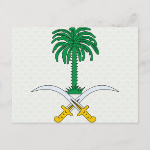 Saudi-Arabien-Wappen im Detail Postkarte