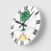 Saudi-Arabien Wappen Runde Wanduhr (Winkel)