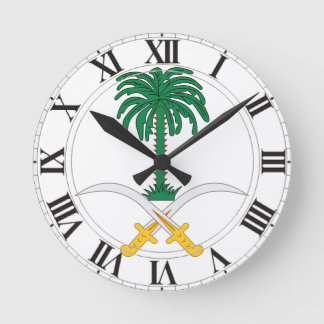 Saudi-Arabien Wappen Runde Wanduhr