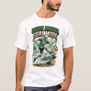 Saudi-Arabien Ziel Modus Skelett Stürmer Nationen  T-Shirt