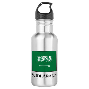 Saudi-Arabienflagge Edelstahlflasche