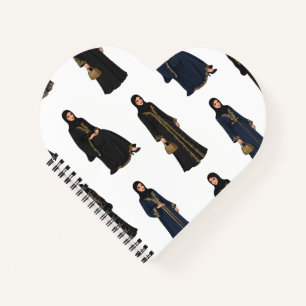 Saudi-Arabische Frauen in Abayas Notizblock