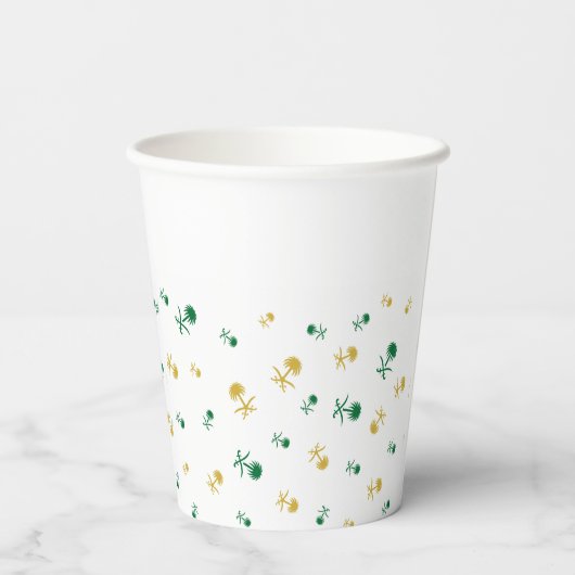 Saudi-Design-Cup Pappbecher (Rückseite)