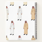 Saudi-Erbe-Männer-Thobe Notizblock (Rückseite)