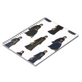 Saudi-Frauen in Abayas Notizblock (Linke Seite)