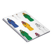 Saudi Heritage Men’s Thobe Notizblock (Rechte Seite)