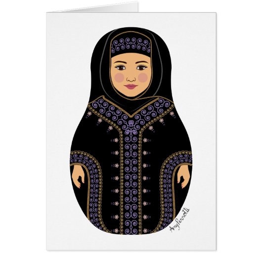 Saudi-Matryoshka-Karte (Vorne)