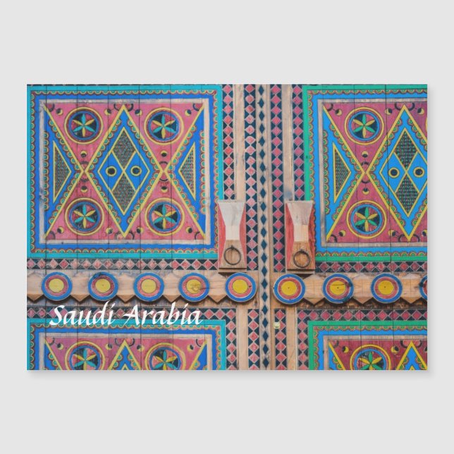 Saudi Najd Tür-Magnet-Postkarte Magnetkarte (Vorderseite)