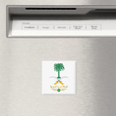 Saudi National Emblem Magnet (In Situ (Geschirrspüler))