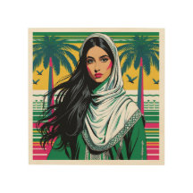 "Saudi-Pop Queen - Bold Heritage Art for National