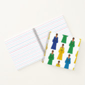 Saudi Women in Colorful dress Notizblock (Innenseite)