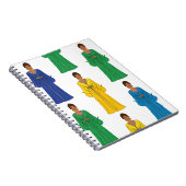 Saudi Women in Colorful dress Notizblock (Rechte Seite)