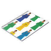 Saudi Women in Colorful dress Notizblock (Linke Seite)