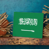saudische Flagge Fotoplatte (Seite)