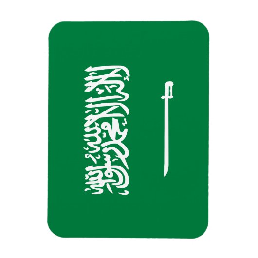 saudische Flagge Magnet (Vertikal)