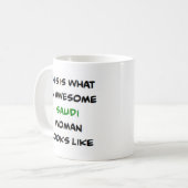 saudische Frau, großartig Kaffeetasse (Vorderseite Links)