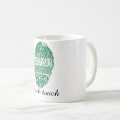 Saudische Touchfingerabdruckflagge Kaffeetasse (VorderseiteRechts)