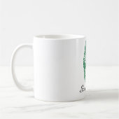 Saudische Touchfingerabdruckflagge Kaffeetasse (Links)