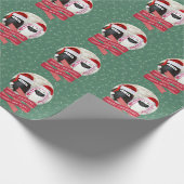 "Saudisches HABIBI eggs" Spaß-Packpapiergrün Geschenkpapier (Ecke)