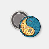 Sauen und Wasserkaninchen Magnet (Vorderseite/Rückseite)