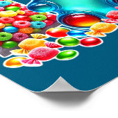 Sauer Gummibärchen Kaubonbon Poster (Ecke)