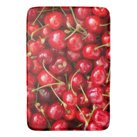 Sauerkirsche Badematte (Vorderseite Vertikal)