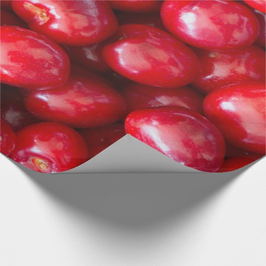 Sauerkirsche Geschenkpapier (Ecke)