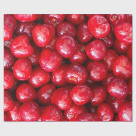 Sauerkirsche Geschenkpapier (Flach)