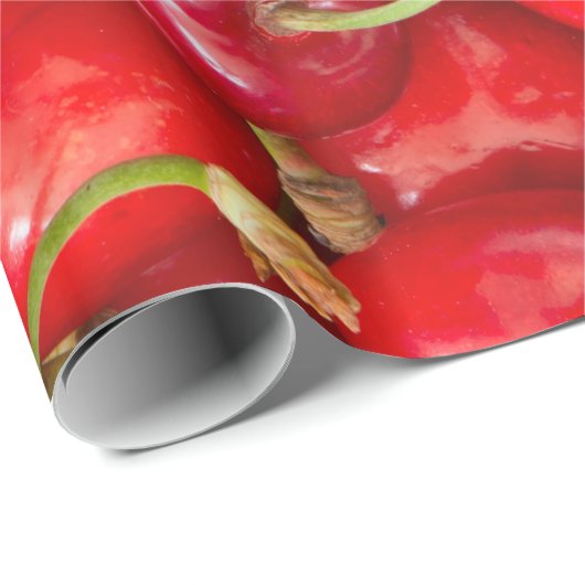 Sauerkirsche Geschenkpapier (Rolleneckpunkt)
