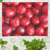 Sauerkirsche Geschirrtuch (Gefaltet)