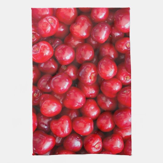 Sauerkirsche Geschirrtuch (Vertikal)