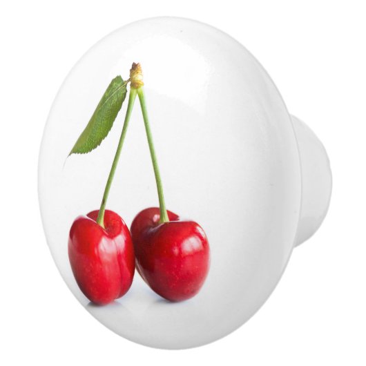 Sauerkirsche Keramikknauf (Rechts)